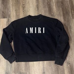 AMIRI Black Crewneck Sweatshirt
